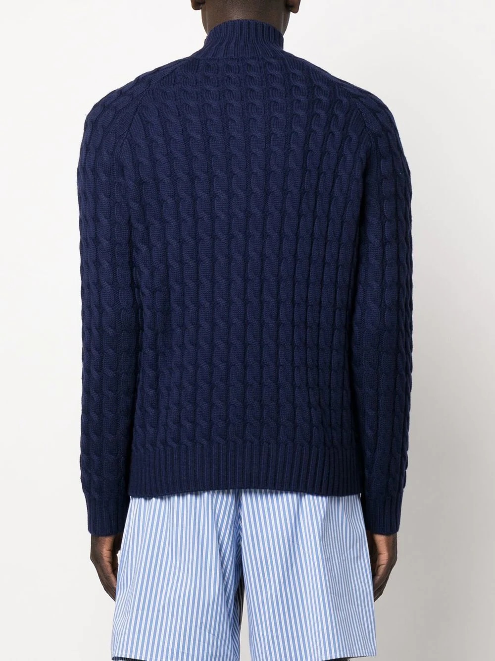 Henley cable-knit jumper - 4