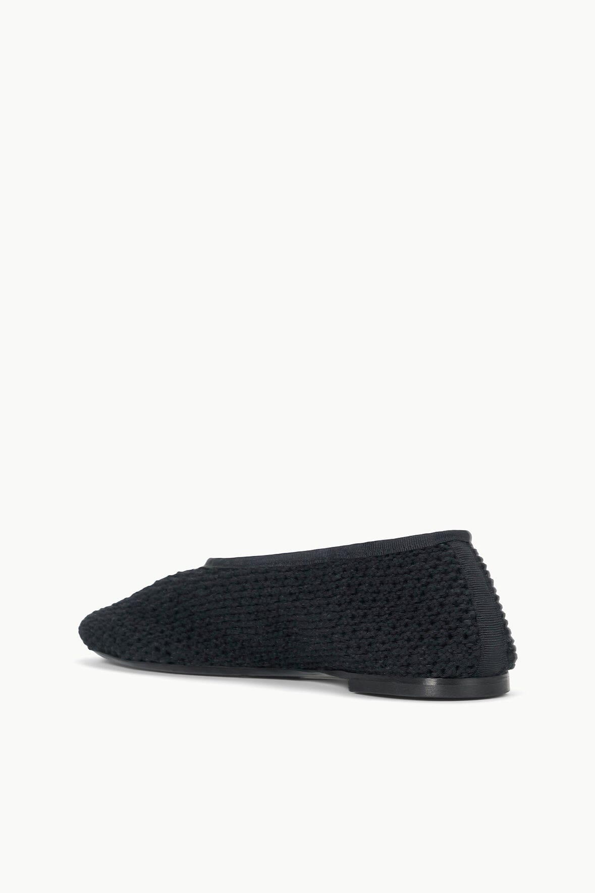 STAUD ALBA BALLET FLAT BLACK CROCHET - 5