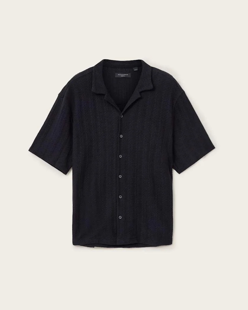 TRACE OVERSIZED TEXTURED SHIRT - 1