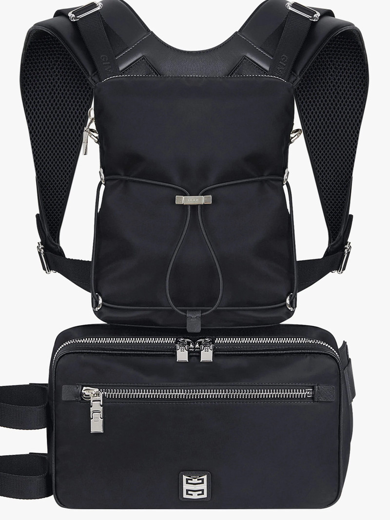 VENTURE MODULAR BACKPACK IN NYLON AND LEATHER 6