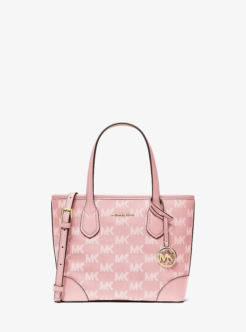 Eva Extra-Small Logo Jacquard Convertible Tote Bag - 1