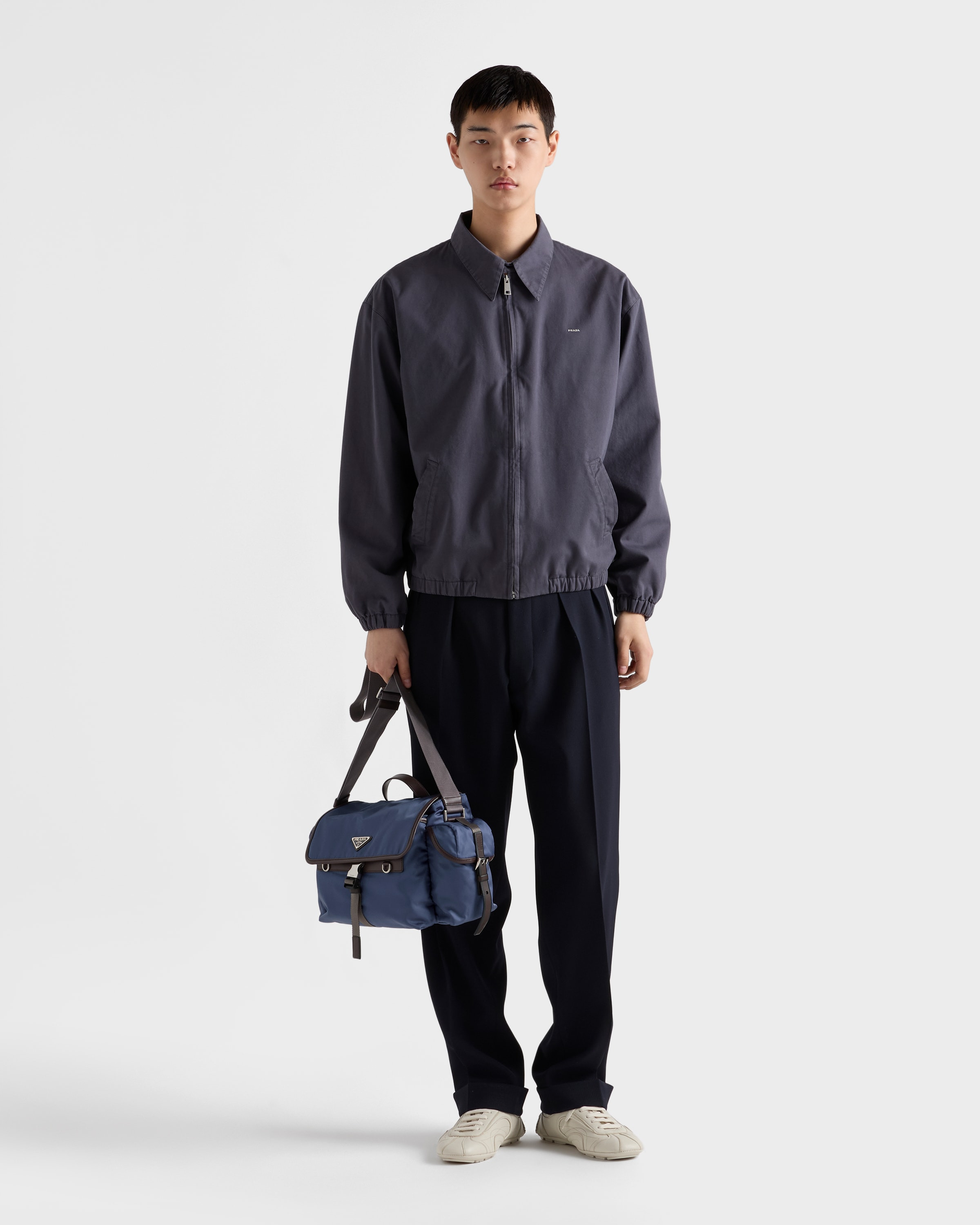 Re-Nylon and leather shoulder bag - 2
