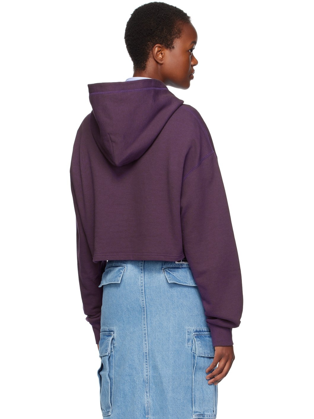 Purple Crystal Stone Hoodie - 3