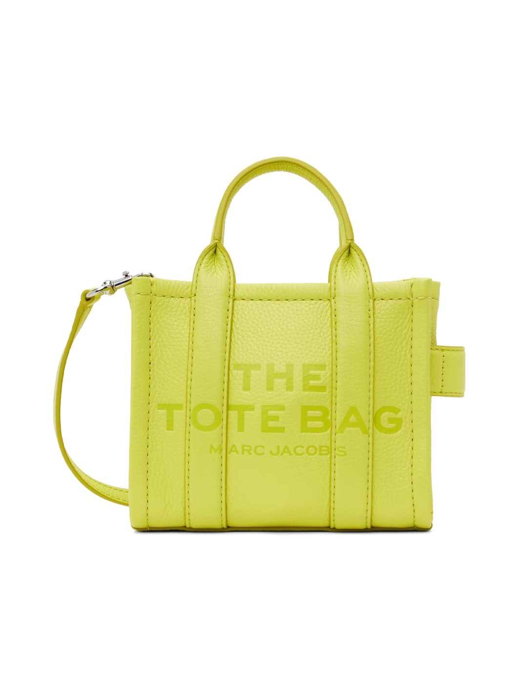 Yellow 'The Leather Mini Tote Bag' Tote - 1