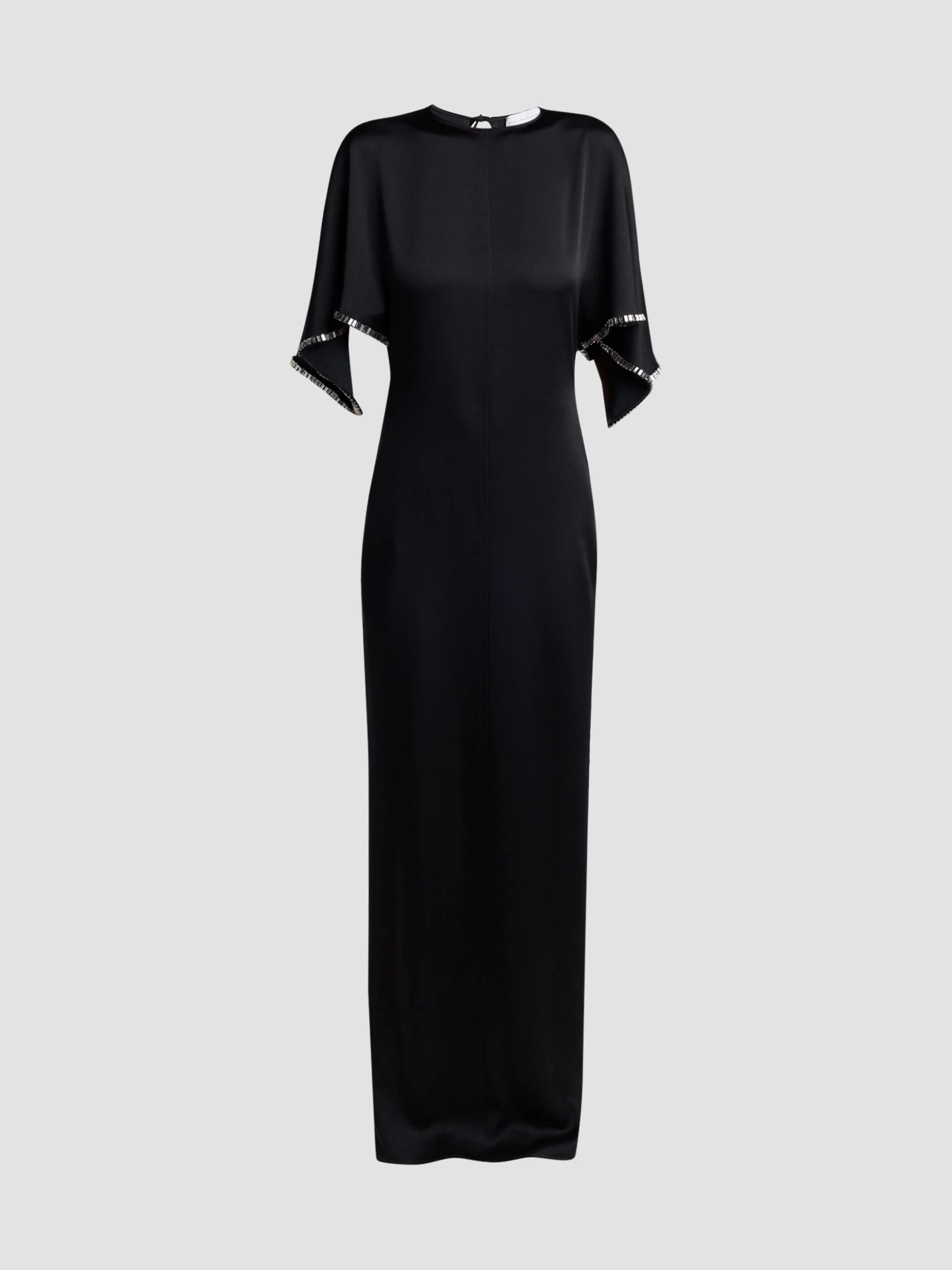 Women's Embellished Handkerchief Maxi Dress - Black - 1