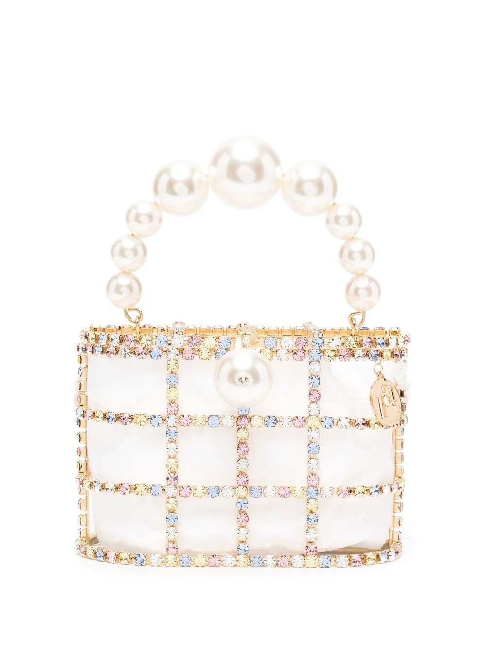 crystal-embellished tote bag - 1