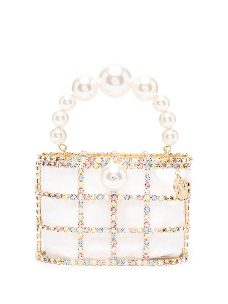 crystal-embellished tote bag 1