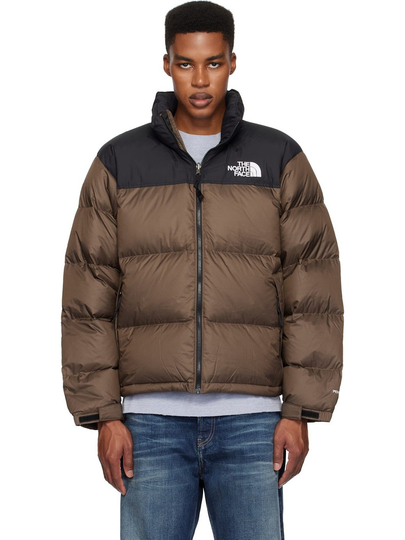 Brown 1996 Retro Nuptse Down Jacket - 1
