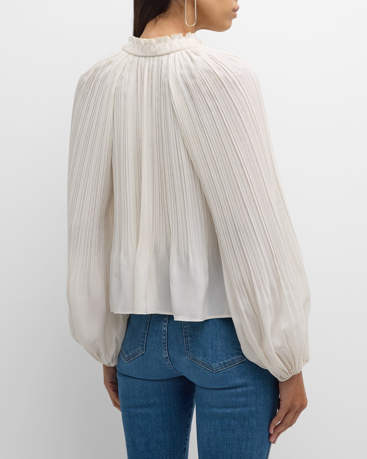 Walker Pleated Long-Sleeve Top - 3