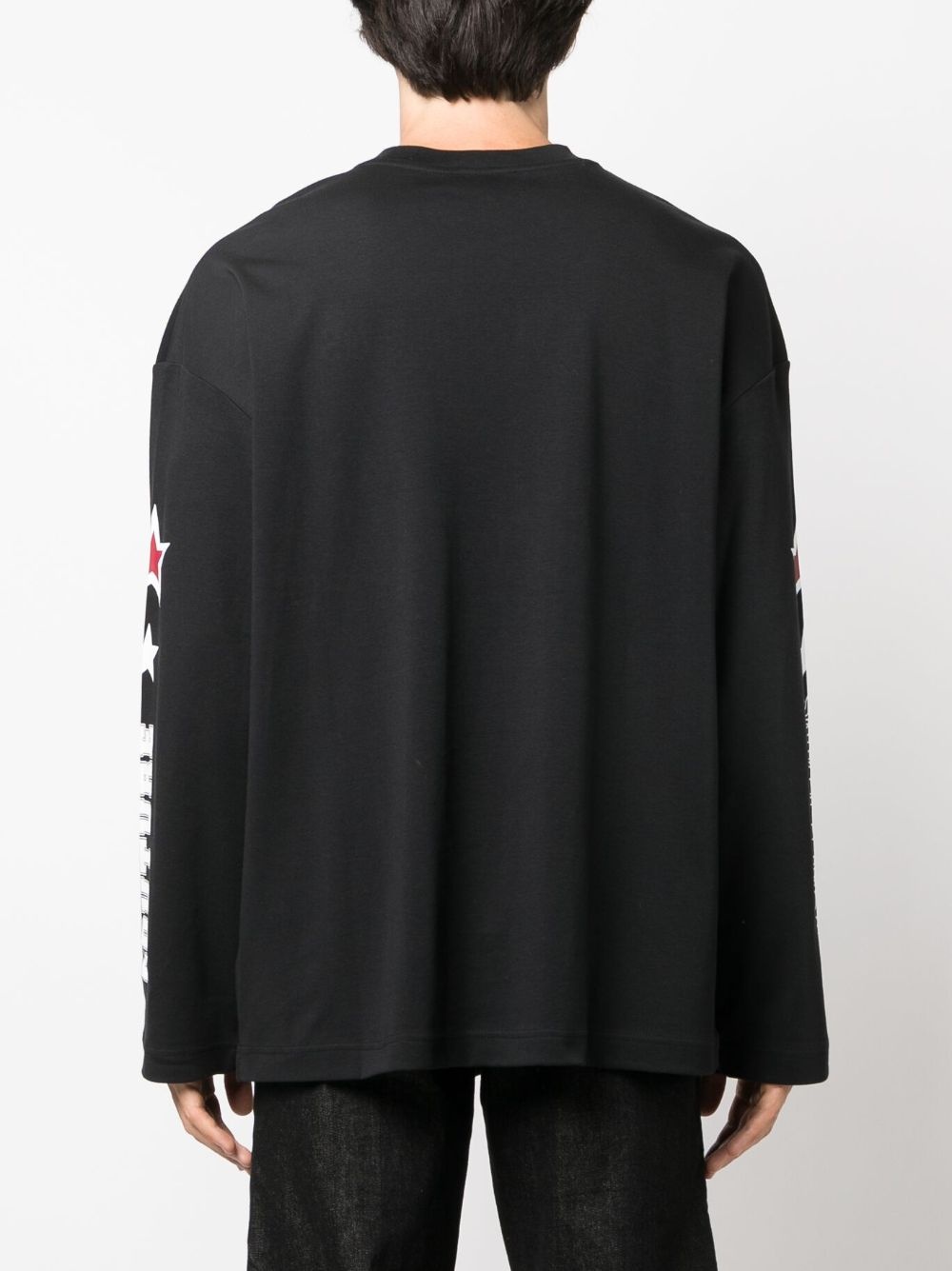 logo-print long-sleeve top - 4