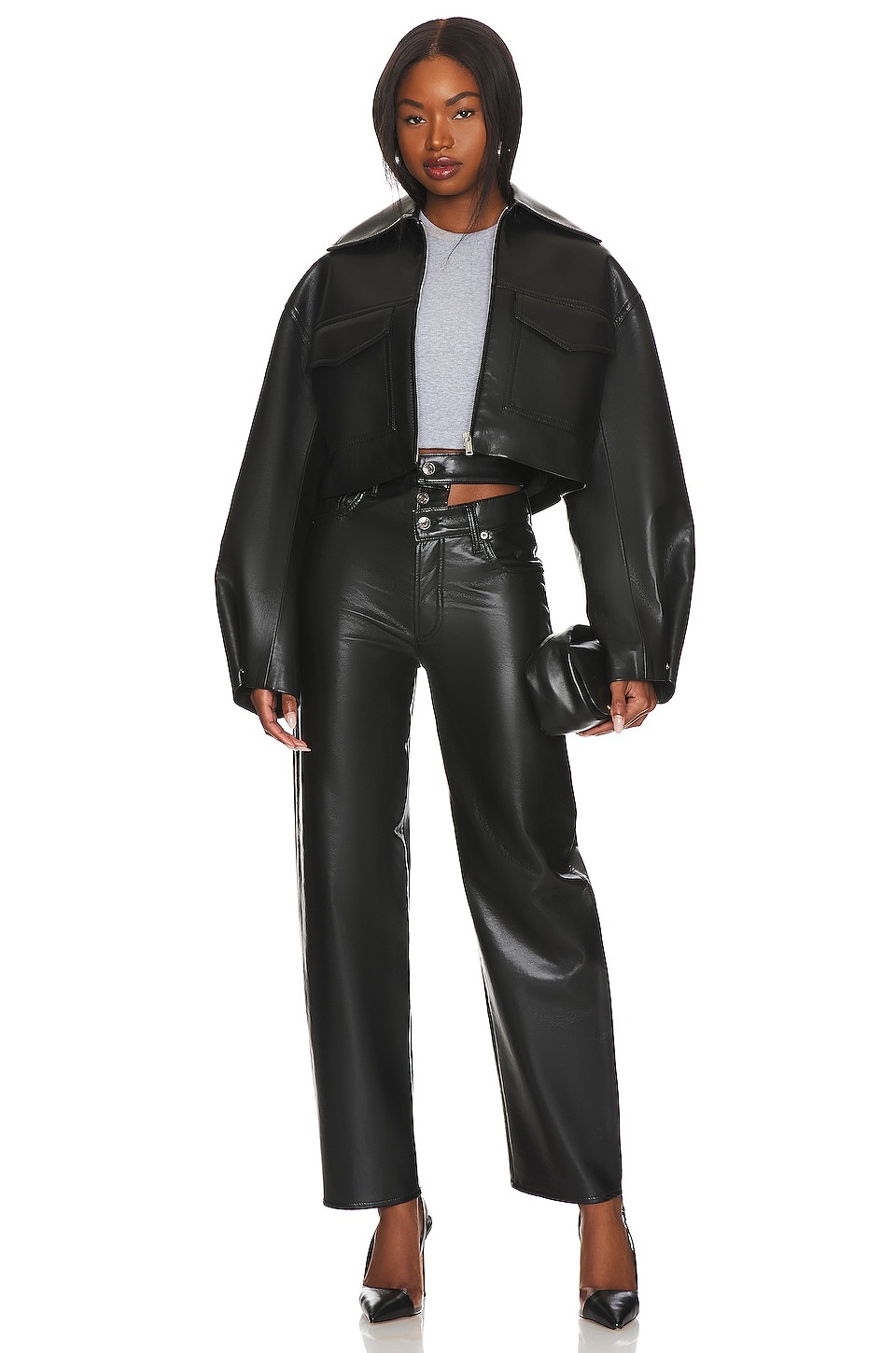 Recycled Leather Broken Waistband - 5