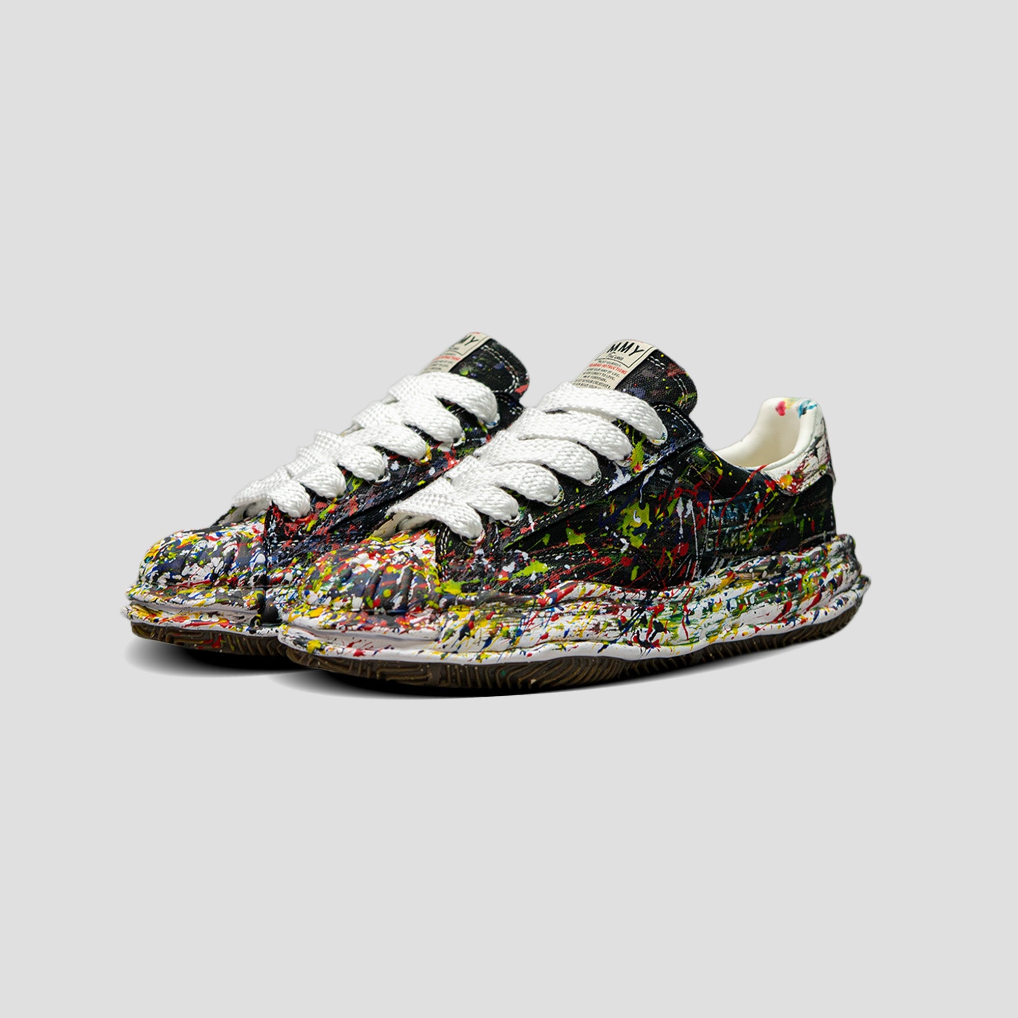 BLAKEY OG SOLE SPLUTTERING CANVAS LOW-TOP SNEAKERS - 2