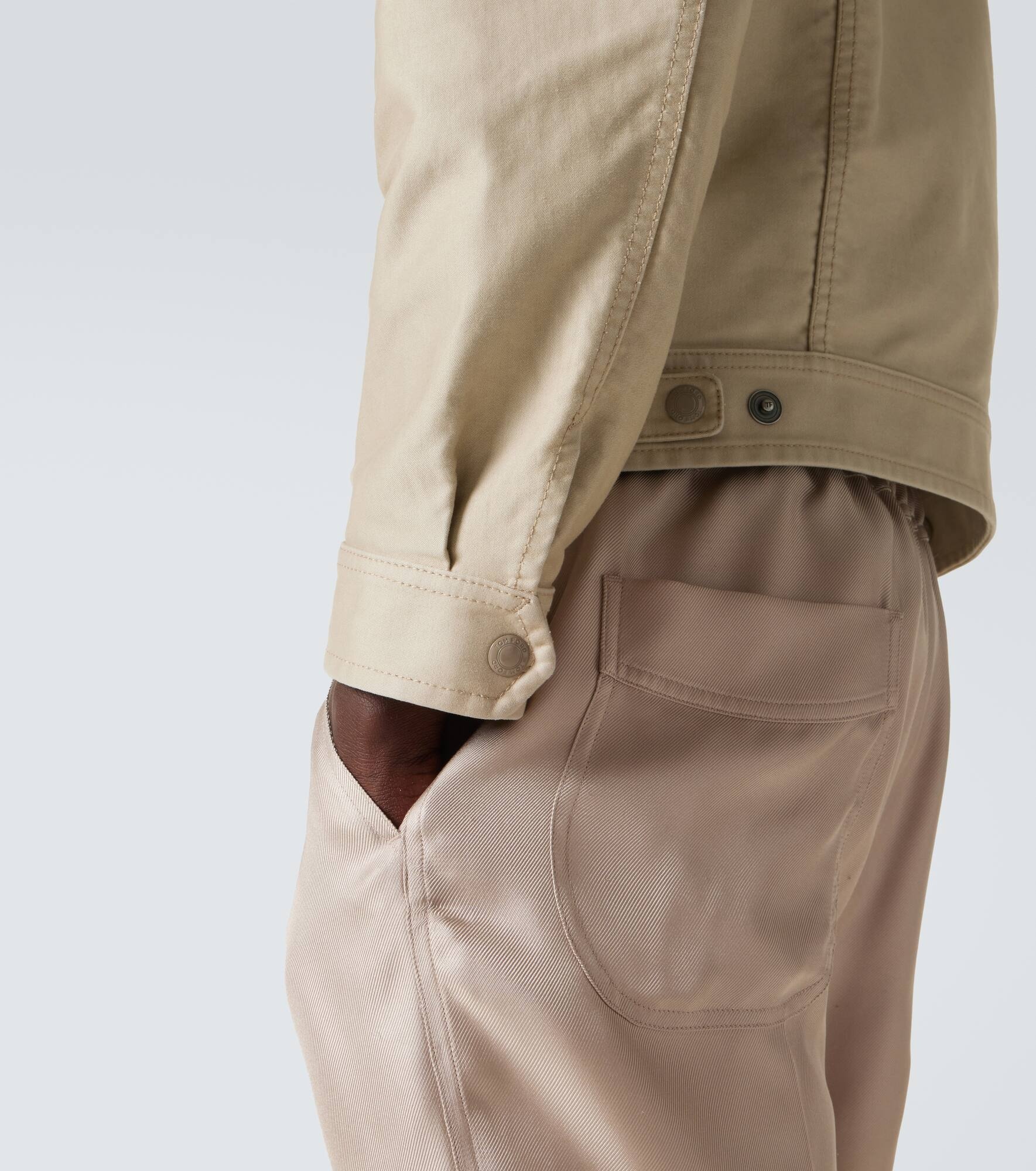Cotton satin blouson - 6