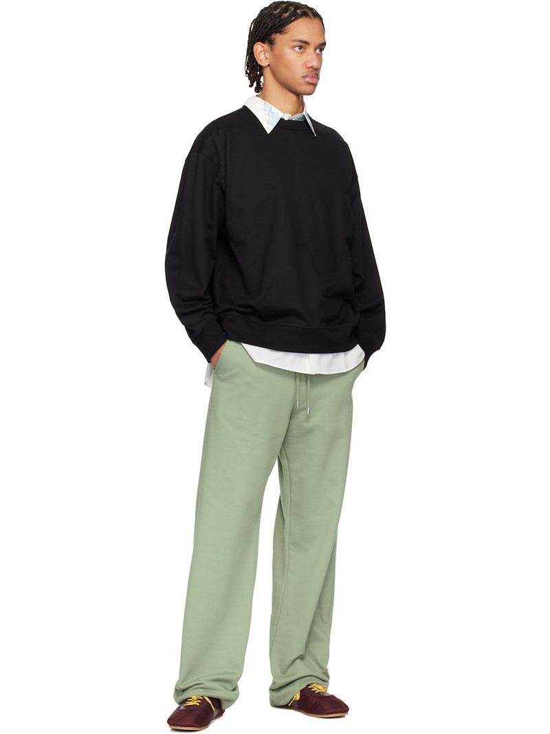 Dries Van Noten Green Drawstring Sweatpants outlook