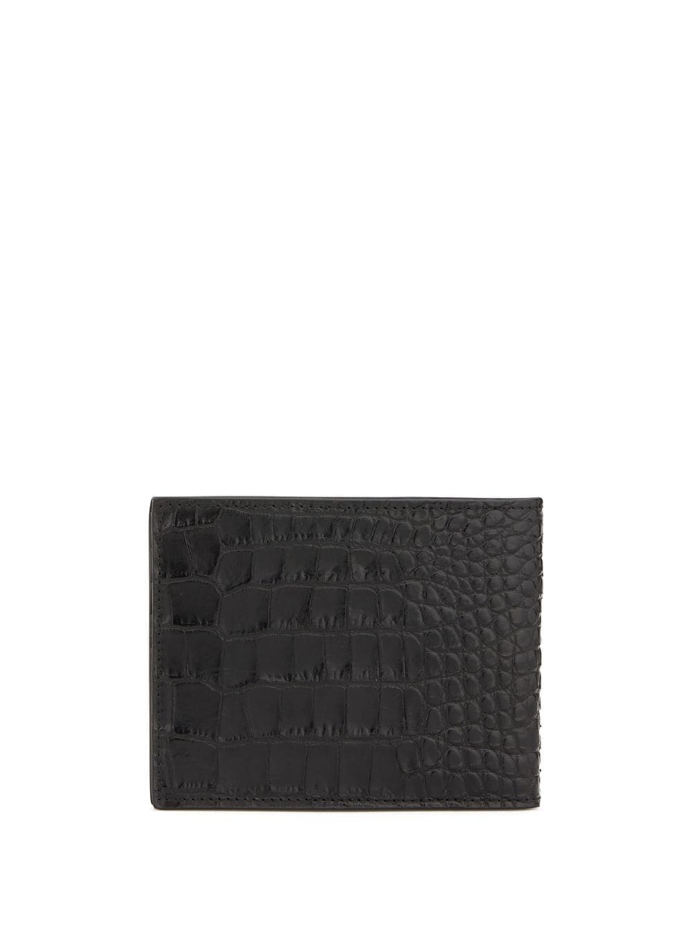 embossed crocodile-effect logo wallet - 2