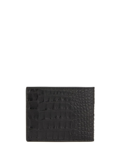 Giuseppe Zanotti embossed crocodile-effect logo wallet outlook