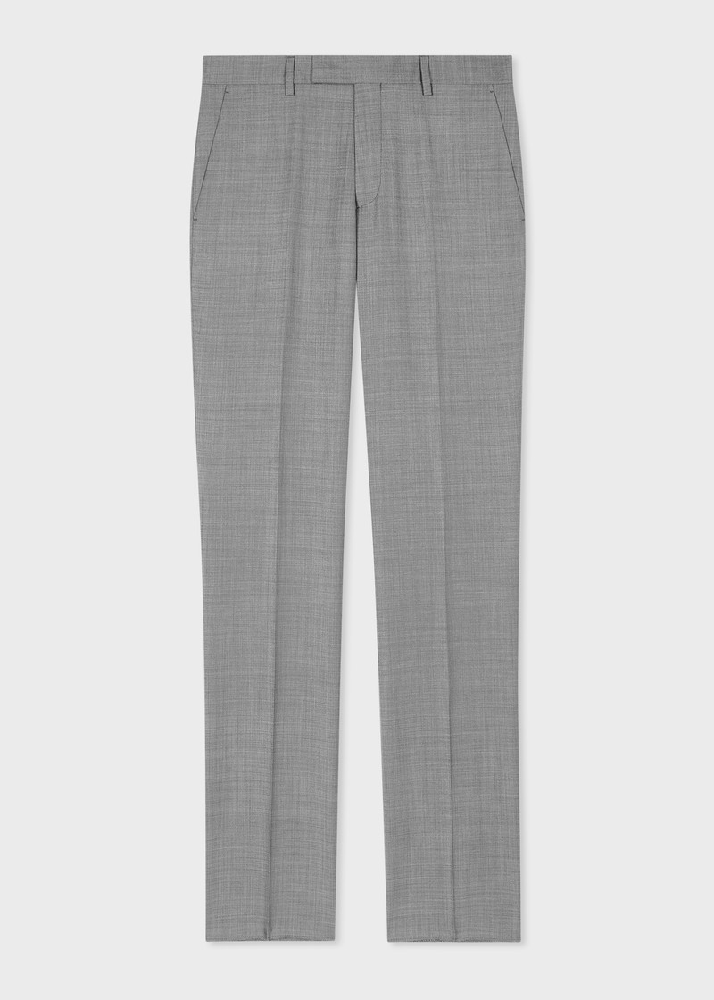 Paul Smith The Brierley - Light Grey Sharkskin Wool Suit outlook