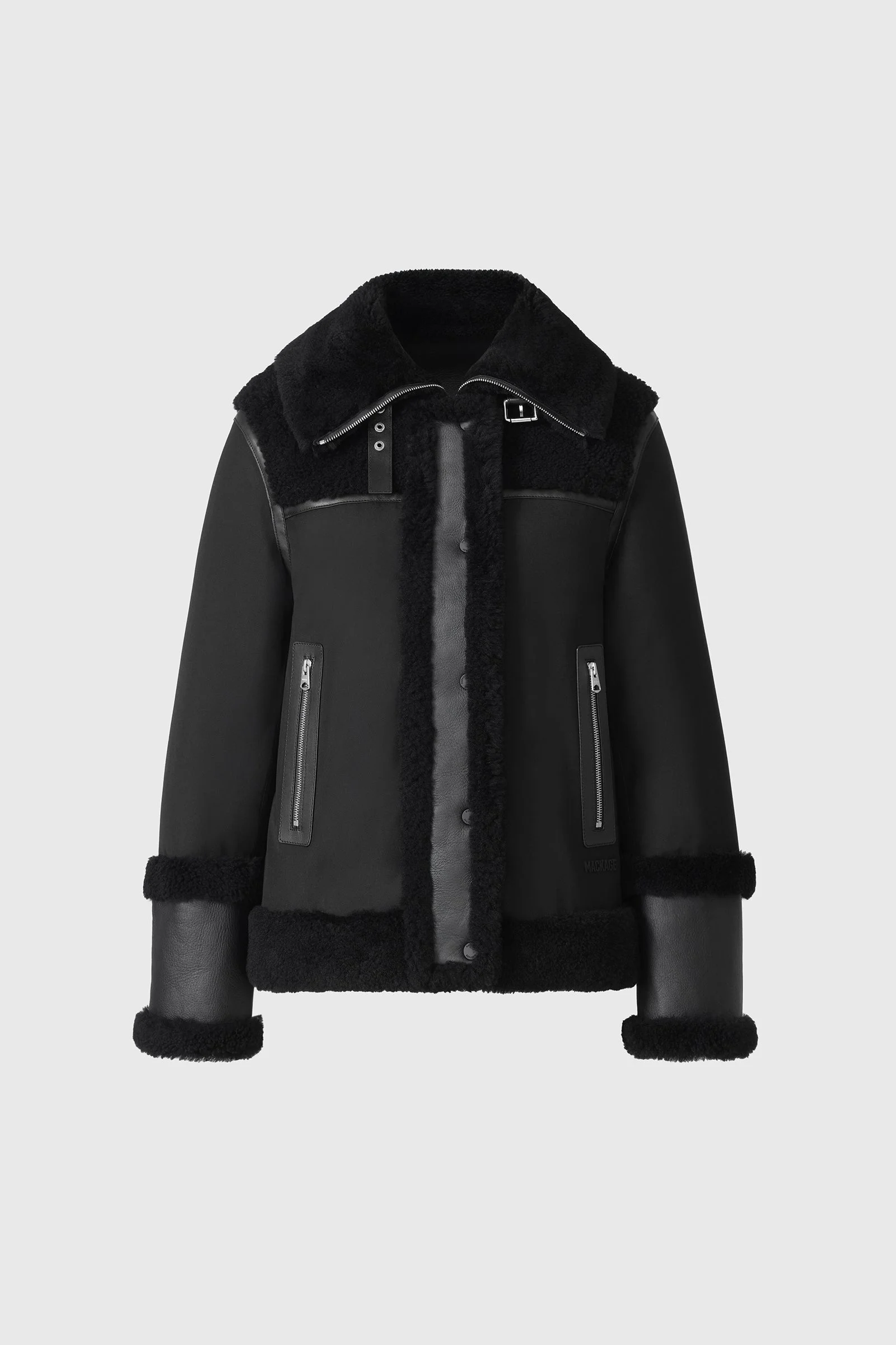 NIKOLINA mixed media jacket - 1