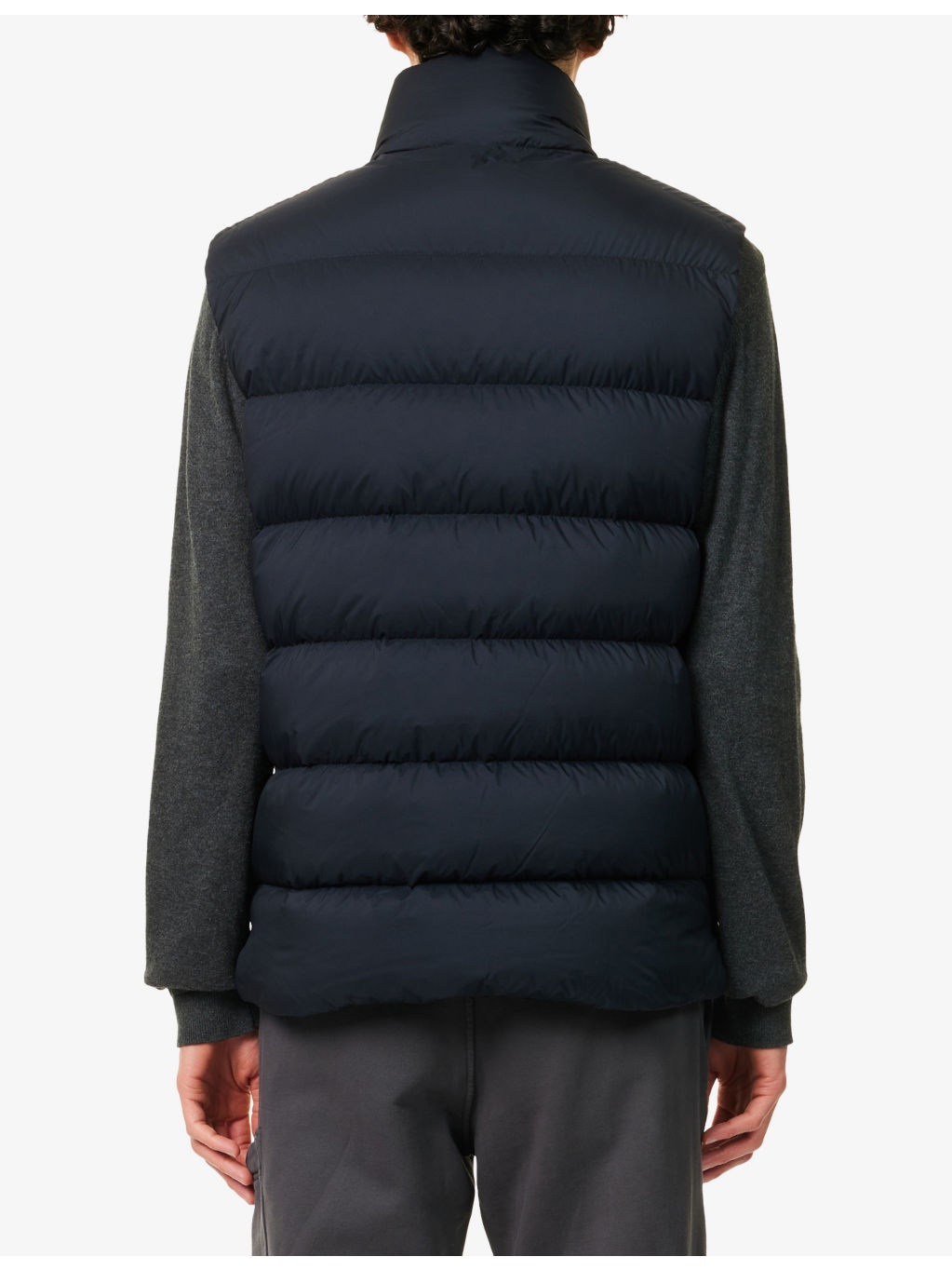 Tibb Brand-Badge Nylon-Down Gilet - 4