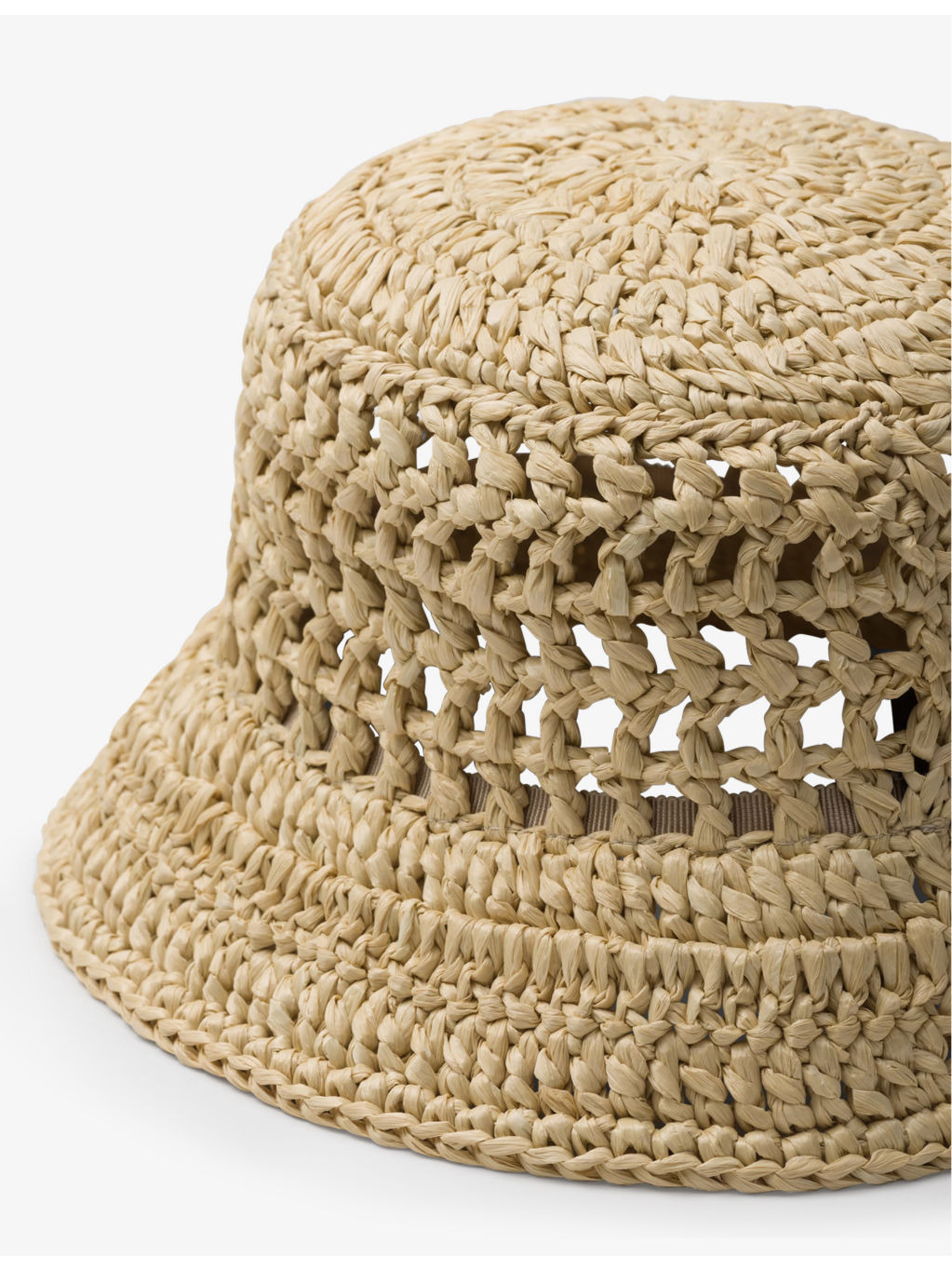 Embroidered lettered-logo crochet bucket hat - 3