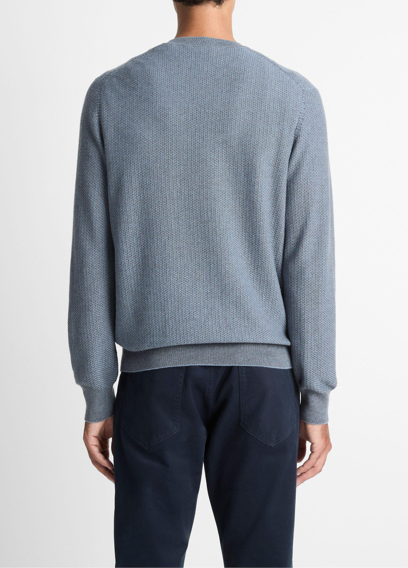 Vince Geo-Jacquard Wool-Blend Crew Neck Sweater outlook