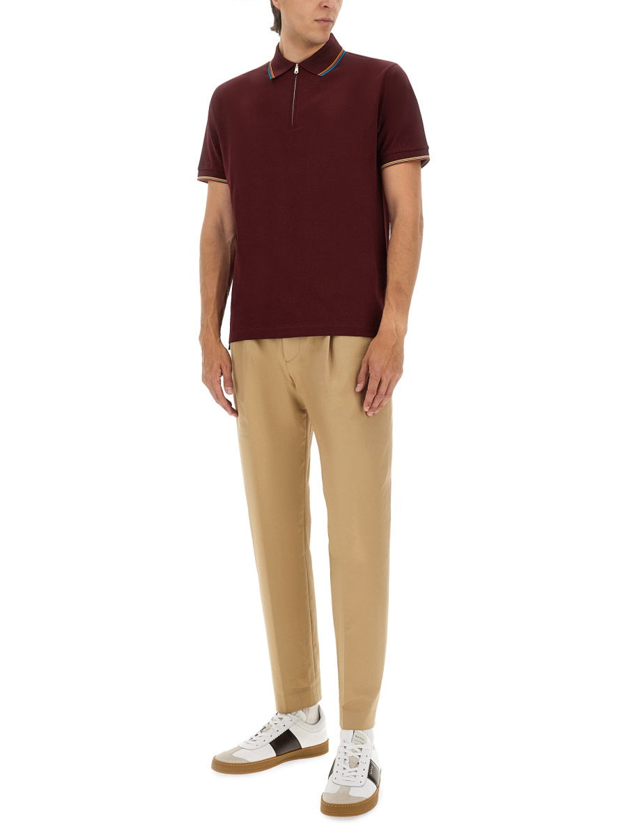 Paul Smith Men Zip Polo. - 2