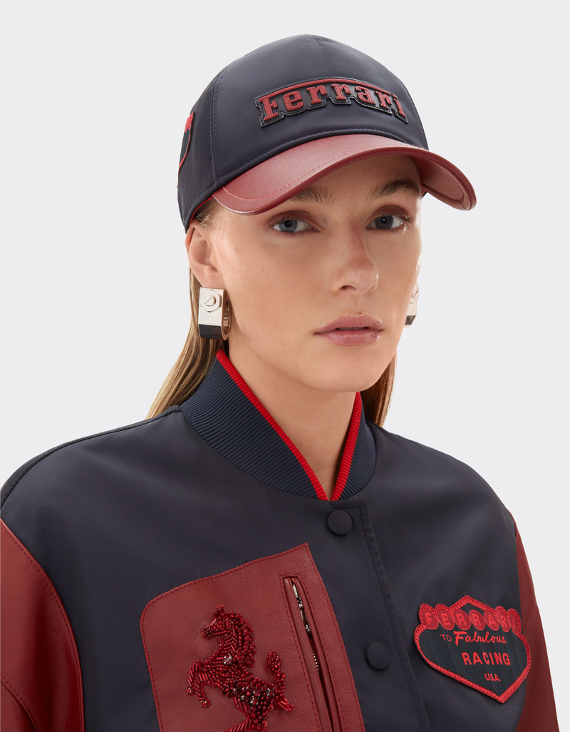 Baseball cap in Q-Cycle® nylon and leather 3