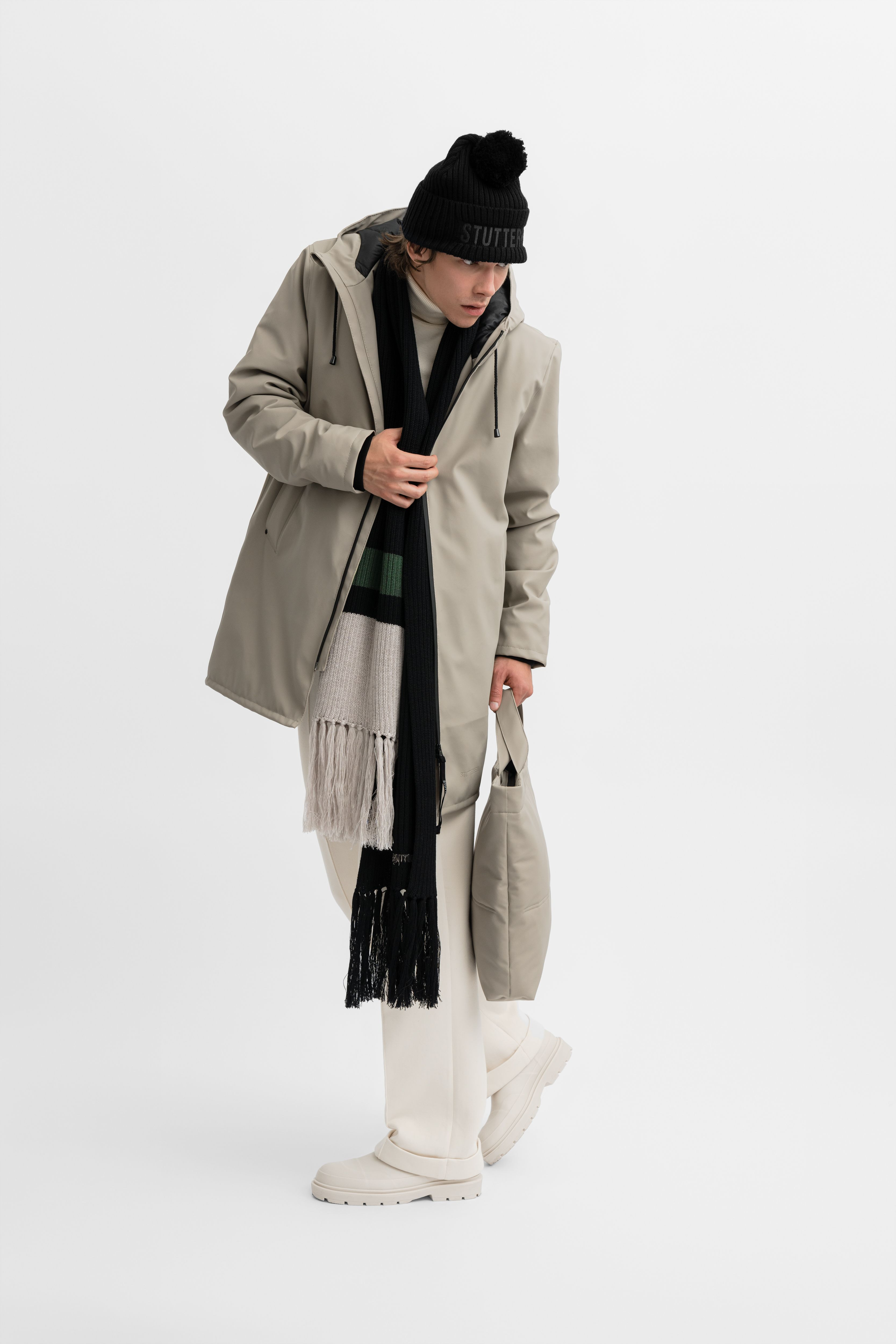 Fringe Scarf Black - 6