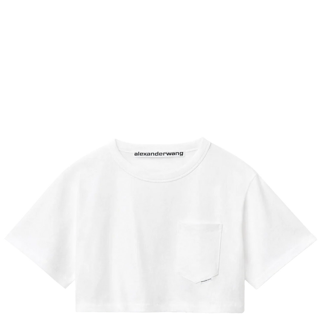 Crop Tee In High Twist Jersey - 1