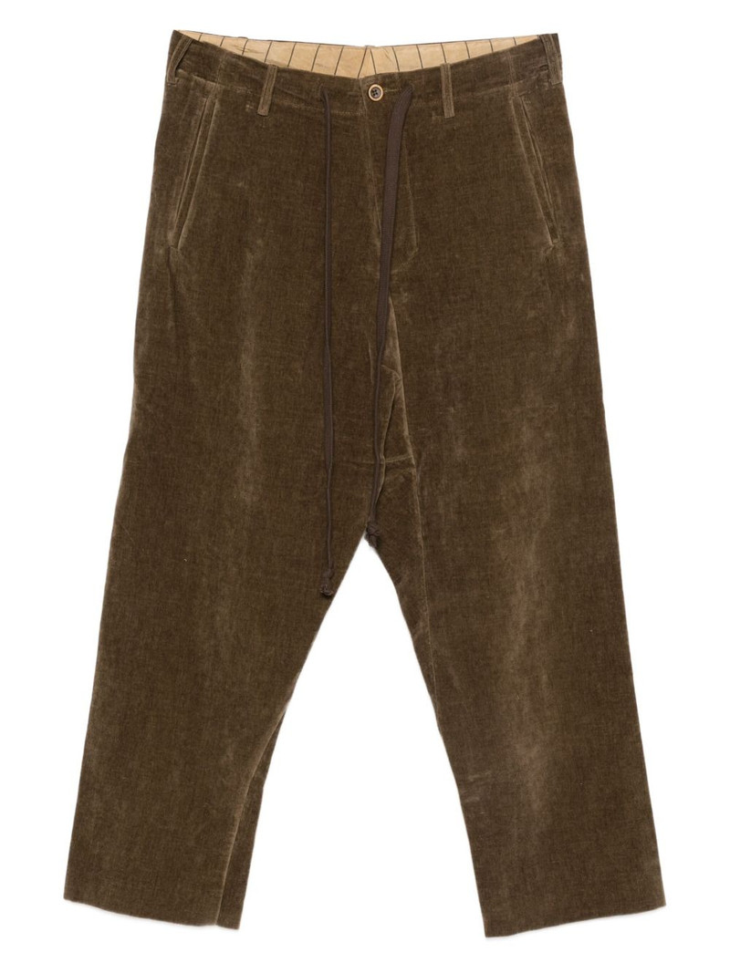 drawstring corduroy trousers 1