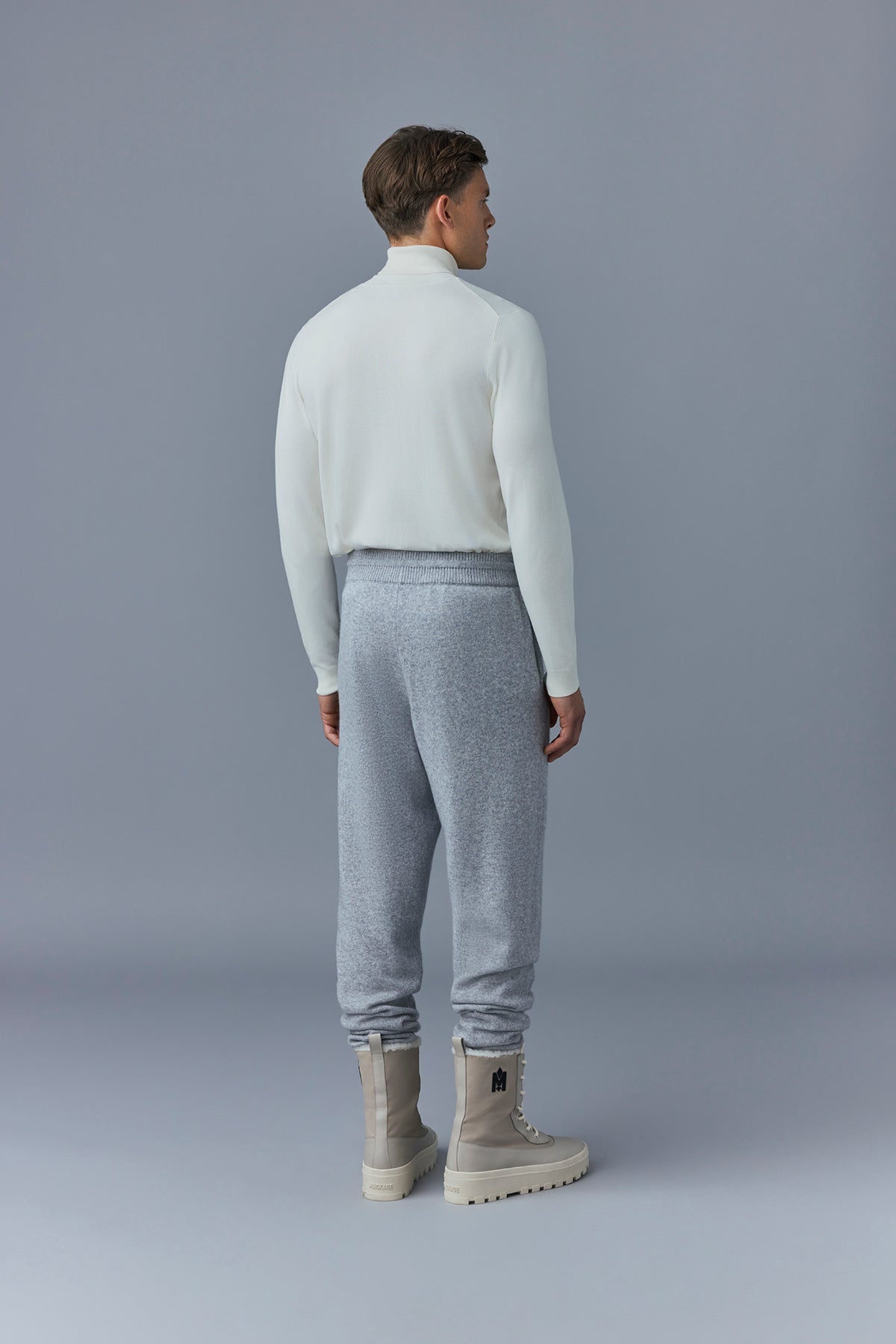 HARRISON Cashmere-blend sweatpants - 4