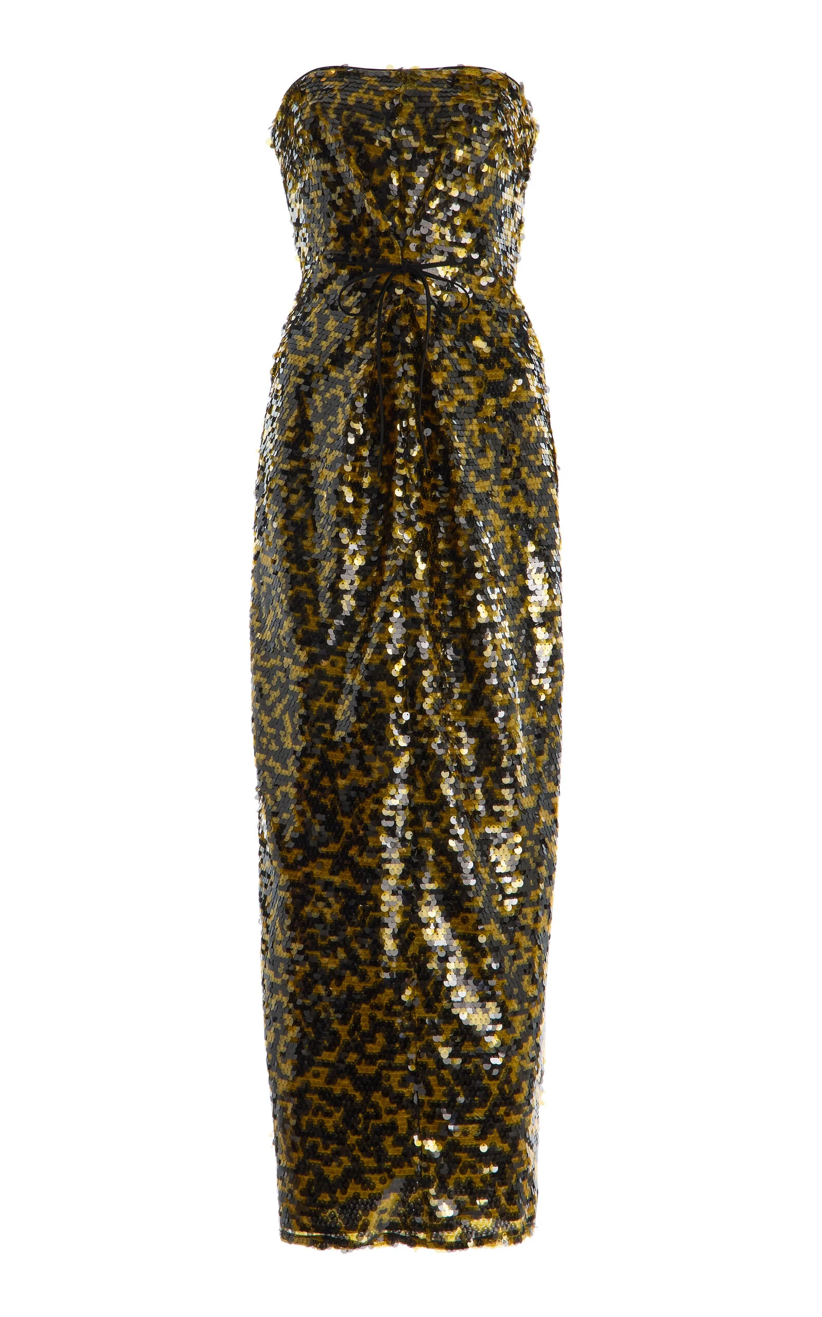 Cece Sequined Midi Dress yellow - 1
