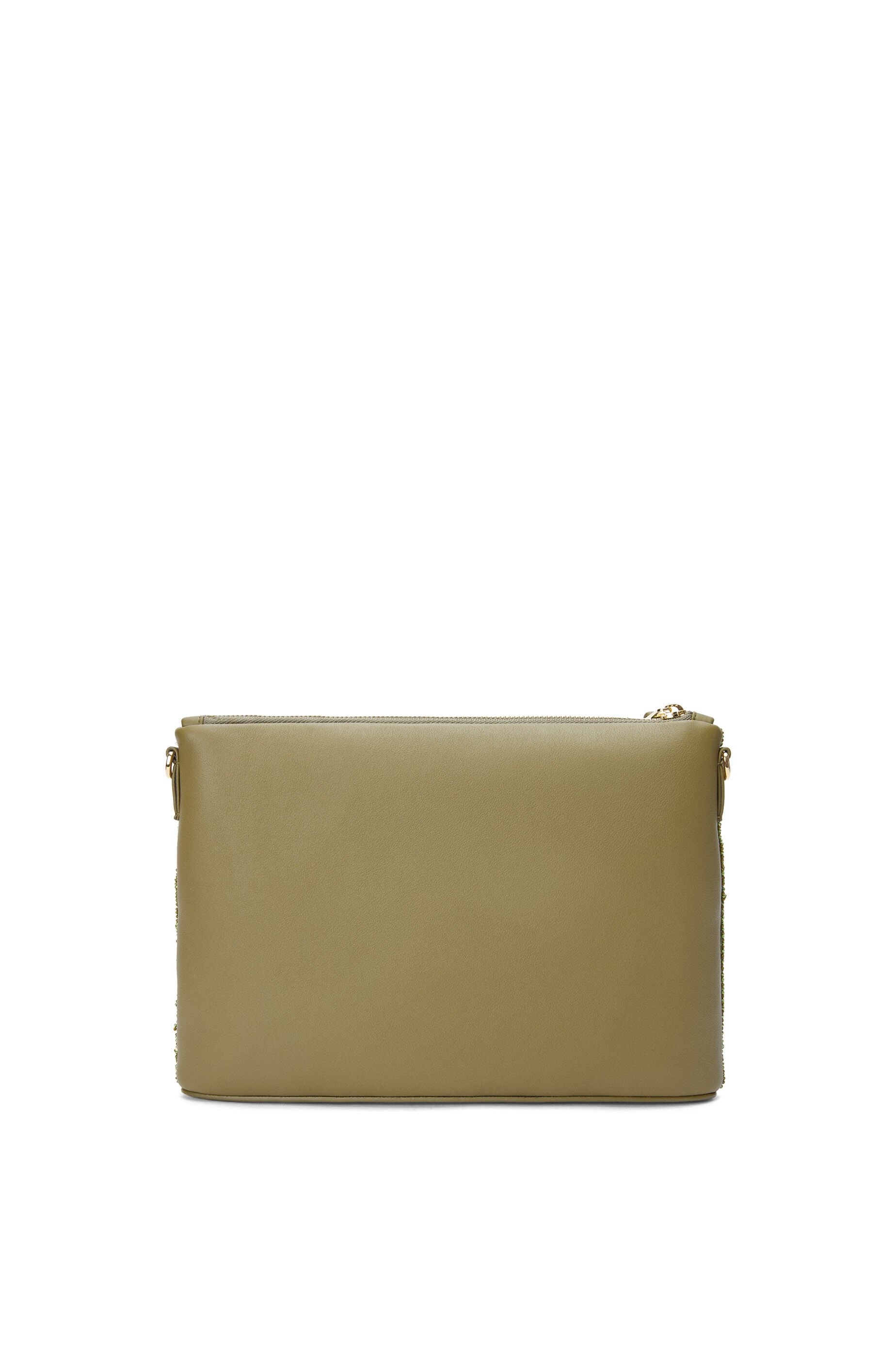 Oblong pouch in beaded leather - 3