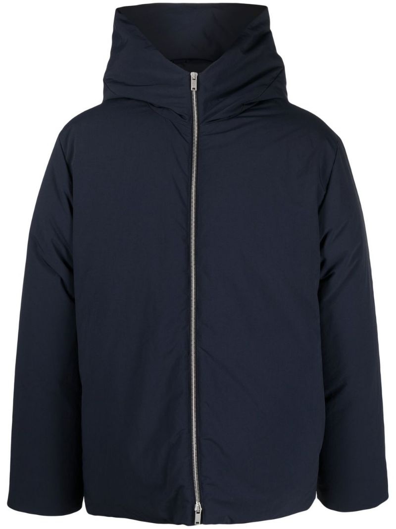 hooded zip-fastening jacket - 1