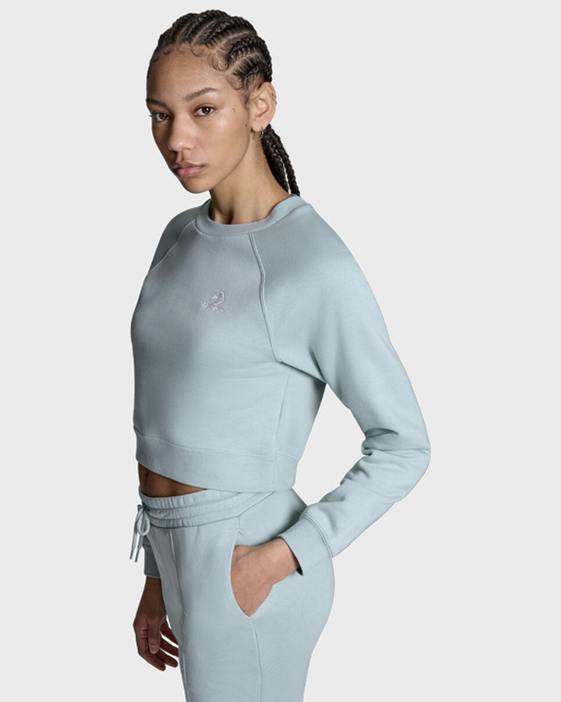 Converse Star Chevron Cropped Crew Neck outlook