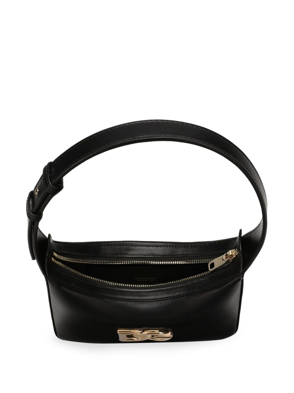 logo-plaque leather tote bag - 3