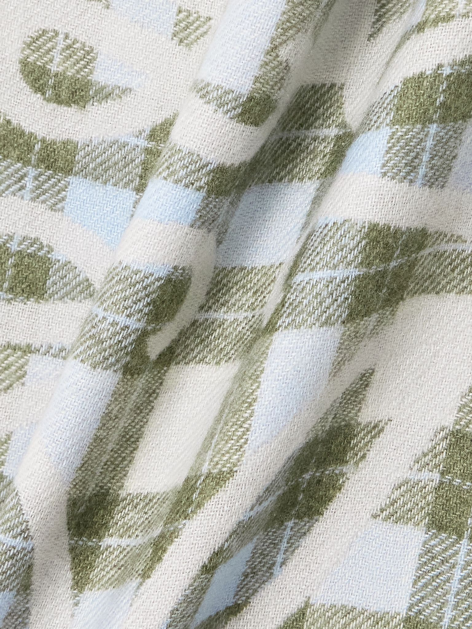 Reversible fringed checked silk and cashmere-blend scarf Multi - 3