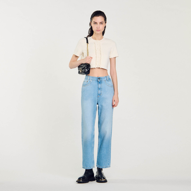 Sandro RUFFLED CARDIGAN outlook