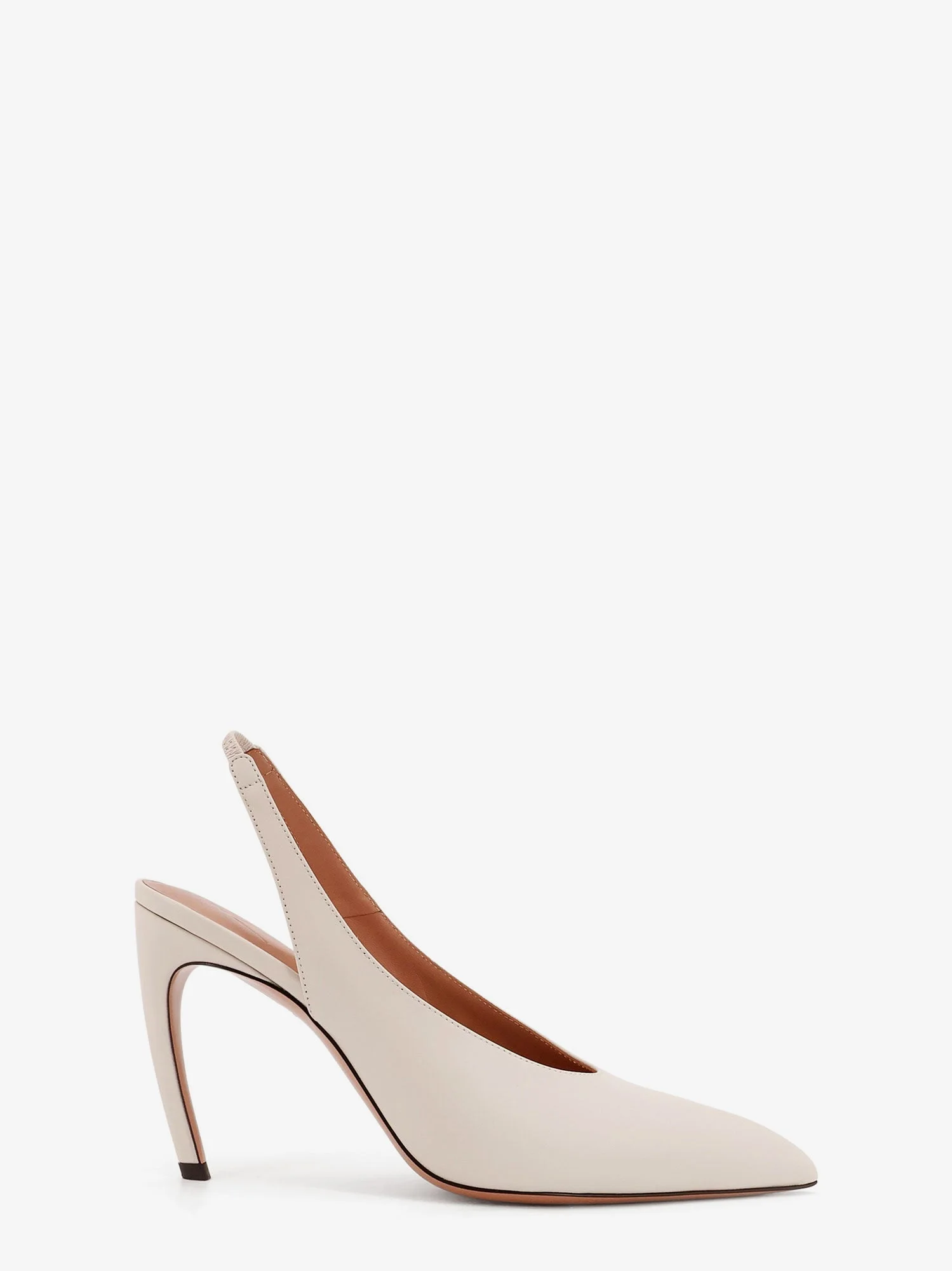 The Attico Viper Leather Slingback Pumps - 1