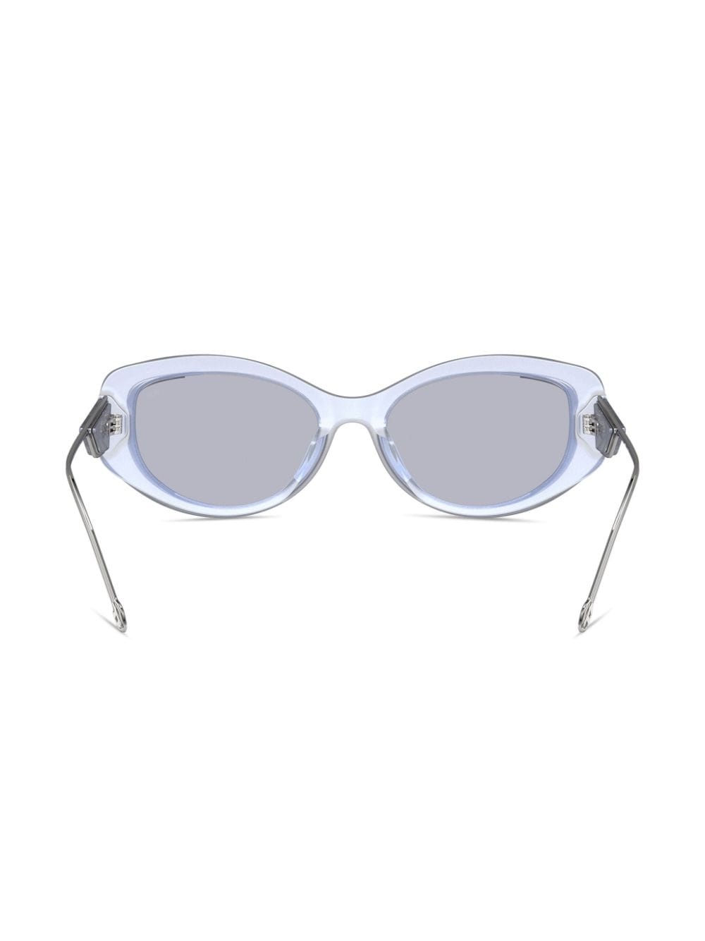 logo-plaque cat-eye sunglasses - 3