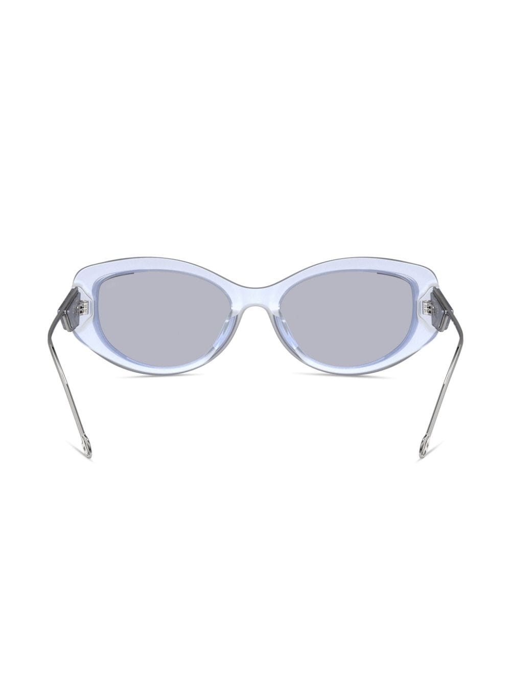 logo-plaque cat-eye sunglasses - 3