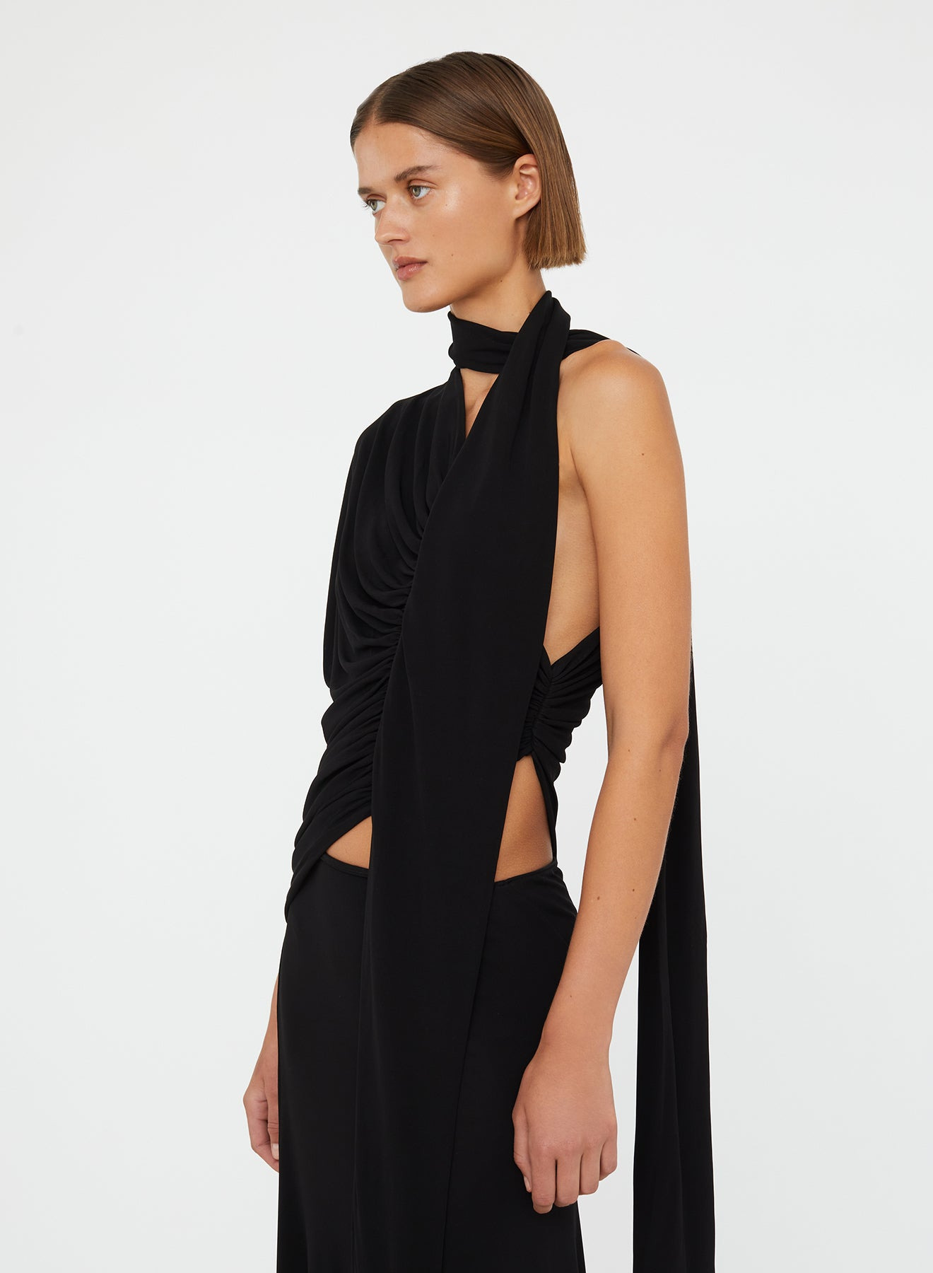 Vienna Jersey Scarf Dress - 2