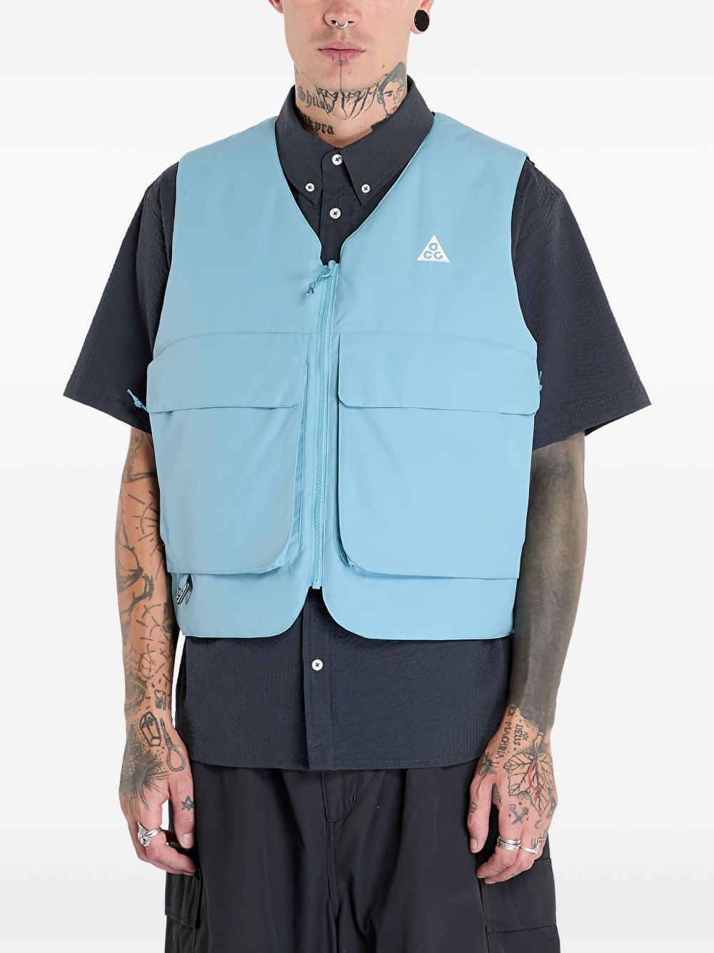 reversible zip vest - 1