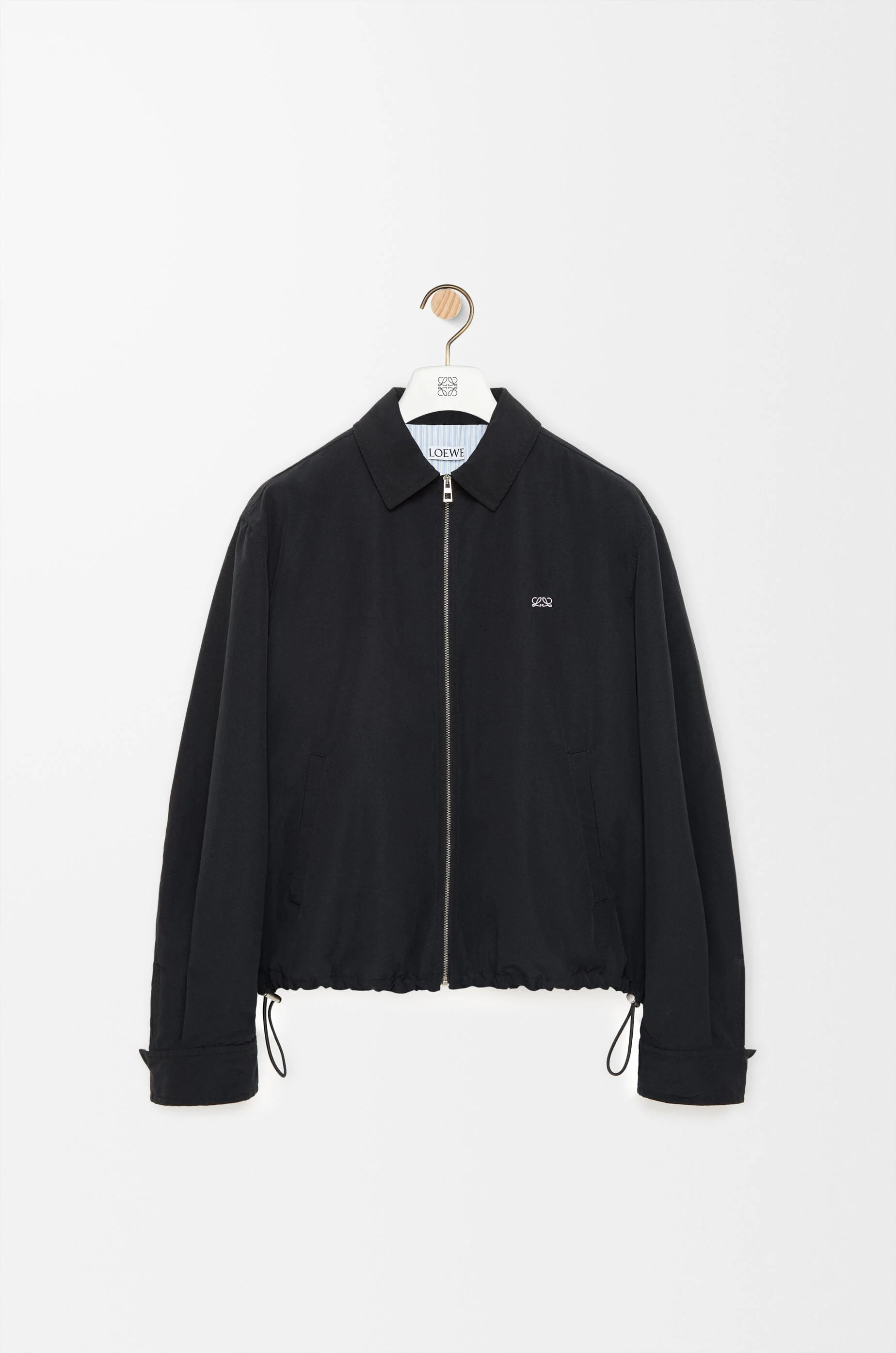 Zip-up jacket in technical cotton - 1
