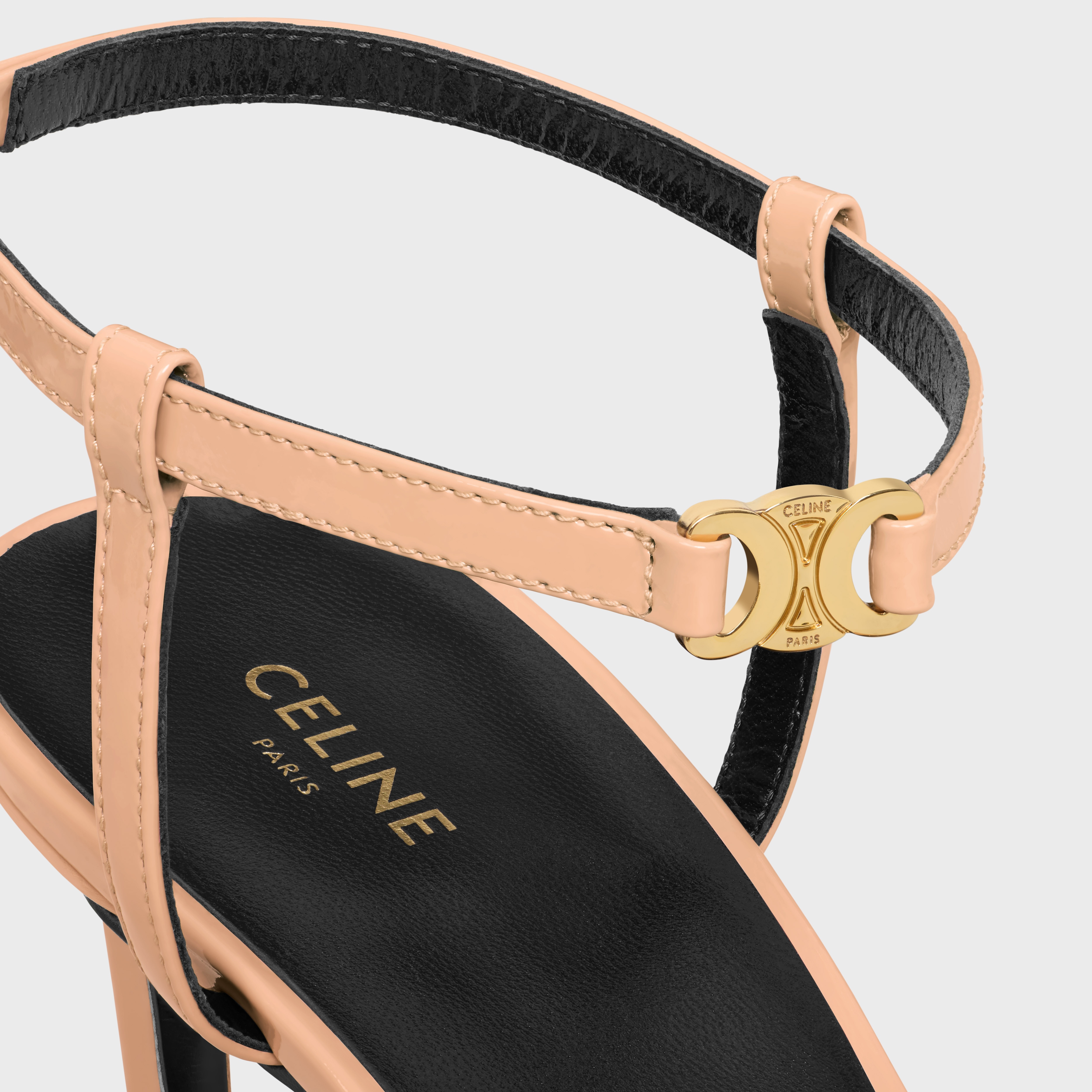 CELINE SOIR SANDAL in PATENT CALFSKIN - 5