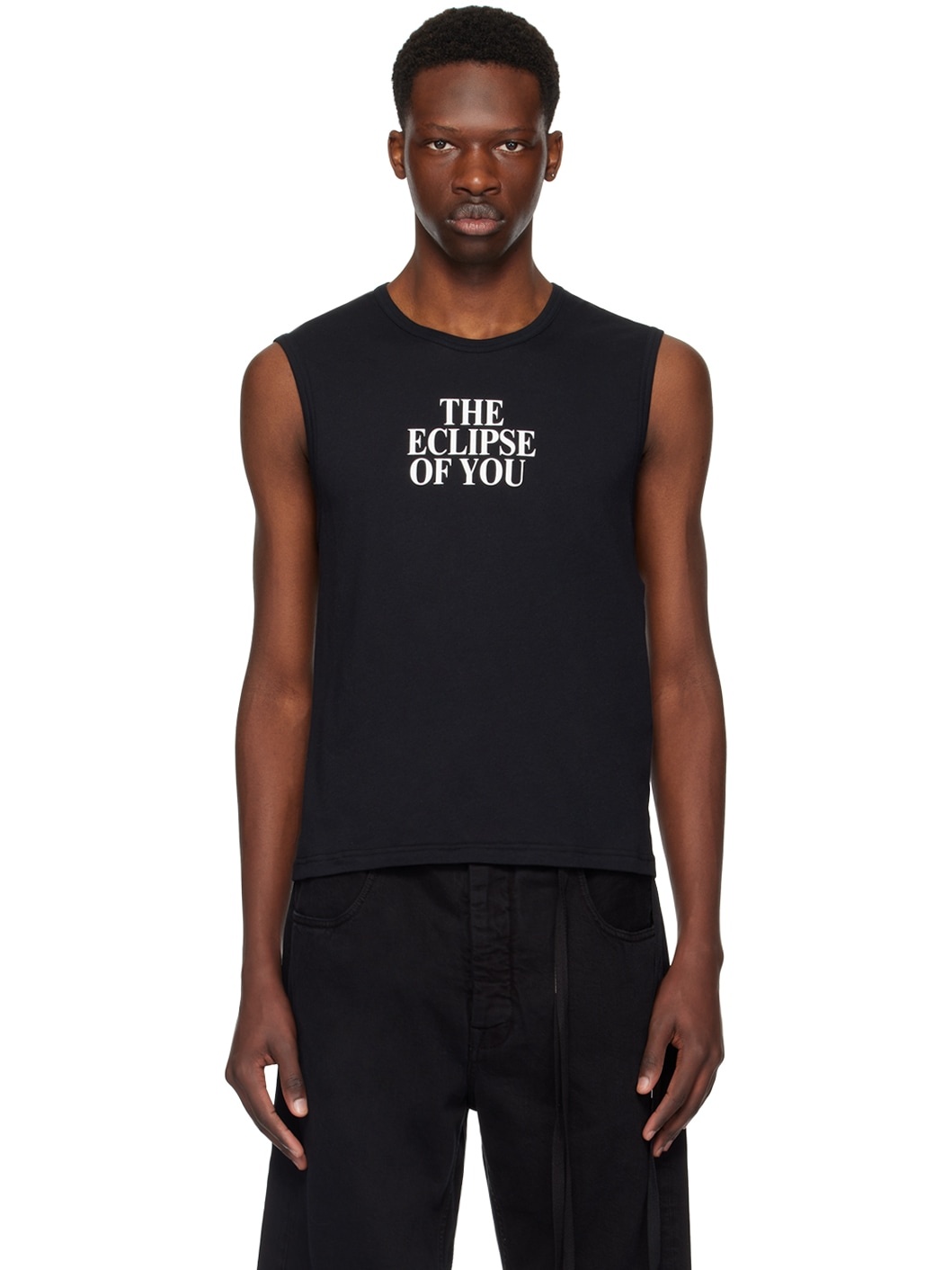 Black 'Eclipse Of You' Tank Top - 1