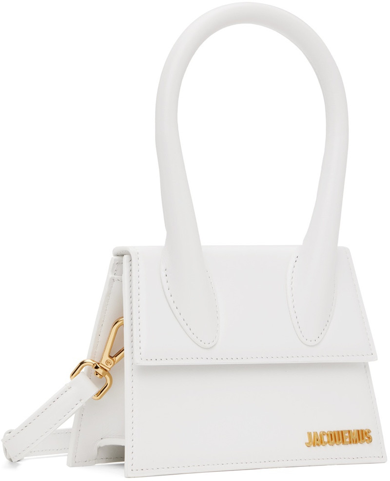 JACQUEMUS White Les Classiques 'Le Chiquito moyen' Bag outlook