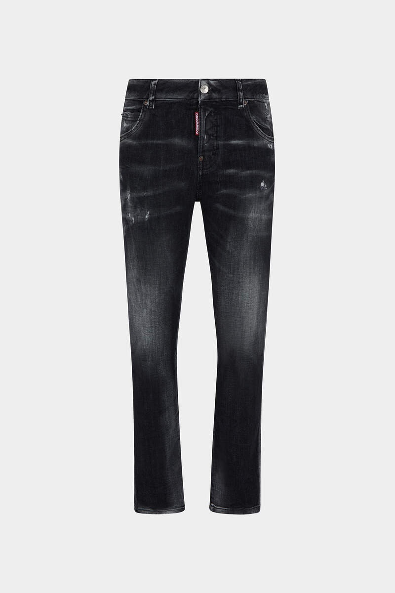 BLACK CLEAN WASH COOL GIRL JEANS - 1