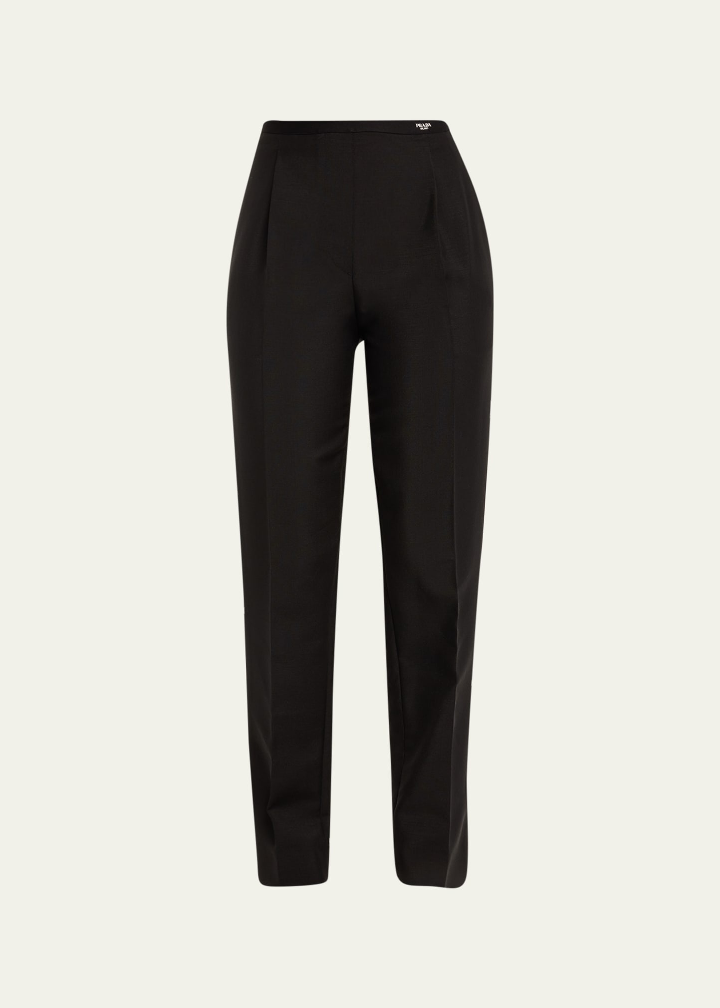 Kid Mohair Logo Tapered Trousers - 1