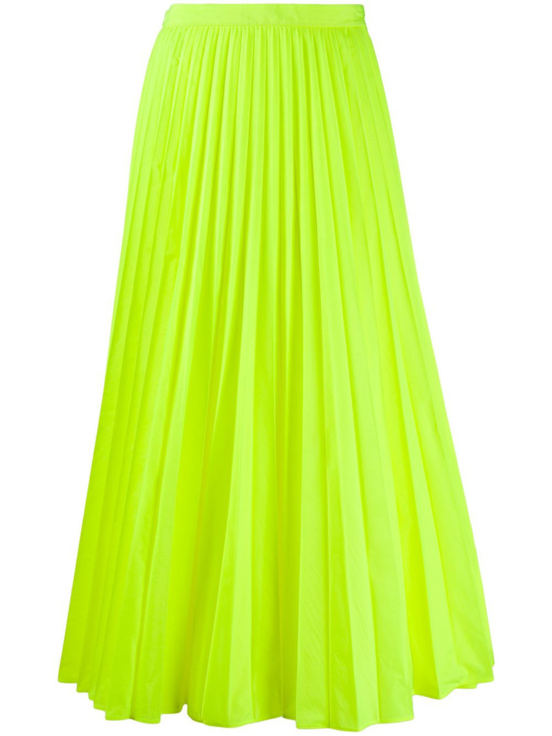 high-waisted pleated midi skirt 1
